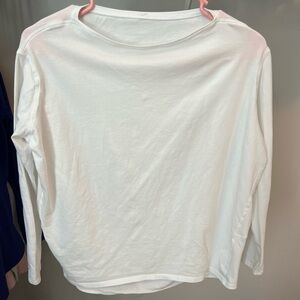 Lululemon White Long Sleeve Top